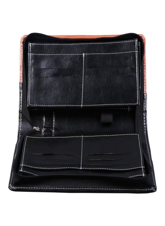 COI Expendable Leatherette Multiple Cheque Book Holder | Document Holder (Brown and Black) - Image 4